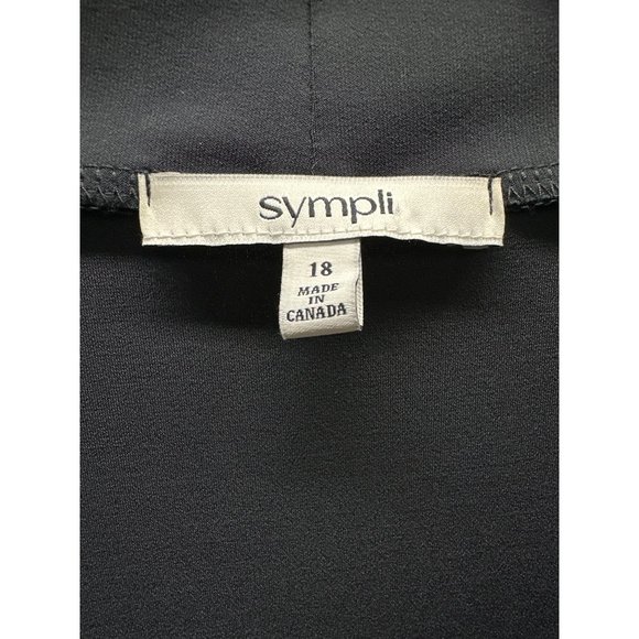 Sympli Black V-Neck Tunic Top 18 - Picture 4 of 4